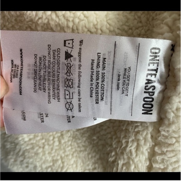 One Teaspoon Green Patchwork Twill Utility Defender Sherpa Fur Lined Coat Small - Picture 12 of 14